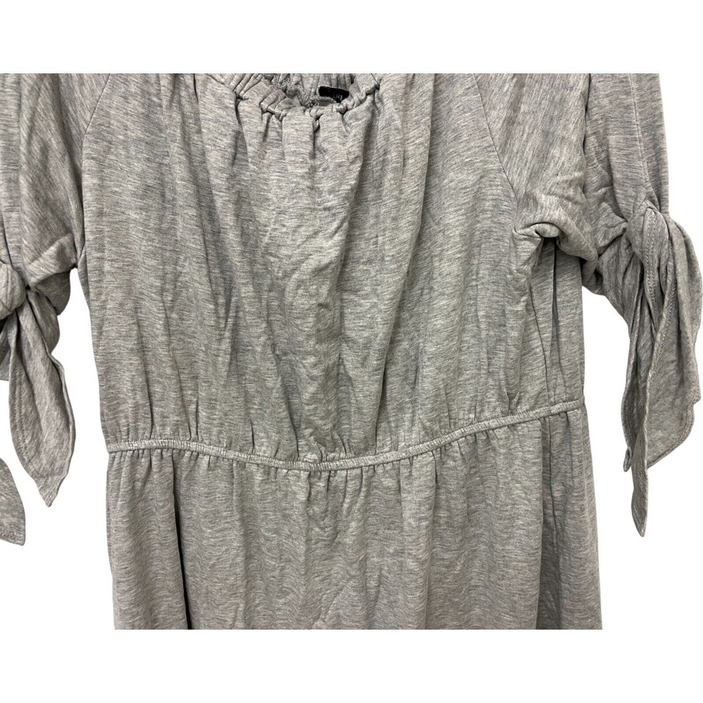 The Vanity Room Off the Shoulder Dress Womens Plus Size 3X Gray French Terry NWT - Picture 4 of 16